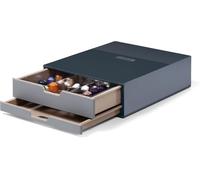 Durable 338358 Coffee Point Box S boîte de rangement (avec 2 tiroirs pour café/thé, boîte de restauration pour station de café/cuisine de bureau) anthracite