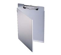 Durable 339123 Porte-blocs en aluminium A4L, argent, avec clip à ressort - 230 x 325 x 9 mm