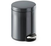 DURABLE Poubelle 341058 Petite ronde à pédale métal 5 L Anthracite
