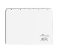 Durable 365002 Intercalaire De Classement Onglet Avec Index Alphabétique Pvc Blanc