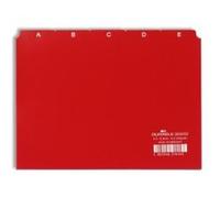 Durable 365003 jeu de 25 intercalaires avec onglets imprimés a z format a5 rouge G