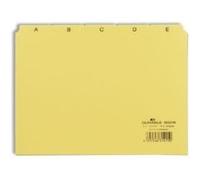 Durable 365004 Jeu de 25 Intercalaires avec Onglets Imprimés A Z Format A5 Jaune