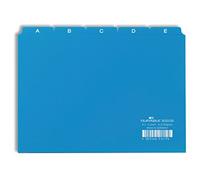 Durable 365006 Jeu de 25 Intercalaires avec Onglets Imprimés A Z Format A5 Bleu