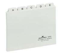 Durable 366002 Intercalaire De Classement Onglet Avec Index Alphabétique Pvc Blanc