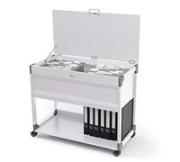 Durable 378710 System File desserte Mobile pour 100 Dossiers Suspendus Format Mixte - (L x H x P) 89,7 x 73,6 x 43,2 cm Finition Gris