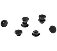 Durable 475101 Aimant Rond 15 mm - Force 75 - Noir Lot de 20 Magnets