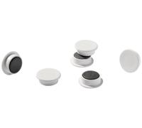Durable 475202 Aimant Rond 21 mm - Force 210 - Blanc Lot de 20 Magnets