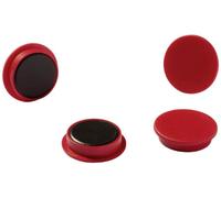 Durable 475203 Aimant Rond 21 mm - Force 210 - Rouge Lot de 20 Magnets