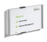 Durable 480523 Support De Panneau Et Stand D'information Acrylique Argent