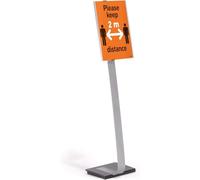 DURABLE Support d'information sur pied INFO SIGN STAND A3, Argent, 481323