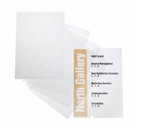 Durable 483519 Planche d'Insertion A4 pour Plaque de Porte Crystal Sign 210 x 297 mm