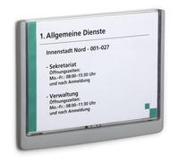 Durable 486637 support de panneau et stand d'information A5 Plastique Graphite