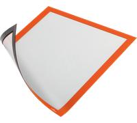 DURABLE 486909 - Cadre d'information, A4, magnétique, orange, 5 pièces