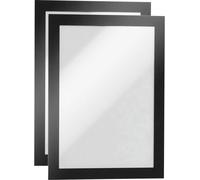 DURABLE – Cadre d'affichage DURAFRAME® A5 – Fixation adhésive repositionnable – Lot de 2, noir