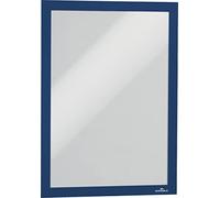 Durable 489907 Duraframe Pochette Cadre d'Affichage Dos Adhésif pour Document A4 Bleu Foncé Sachet de 1