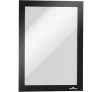 Durable 494701 Info Frame Duraframe Magnetic (A5, cadre magnétique pour surfaces métalliques) 5 pièces - Noir