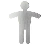 Durable 495123 Pictogramme Silhouette Hauteur 120 mm en Acier Brossé Inoxydable Hommes