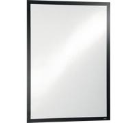 DURABLE - Cadre d'affichage DURAFRAME® POSTER 50 x 70 - Fixation adhésive pour documents 50 x 70 - Résistant aux UV - 1 pièce, Noir, 505401