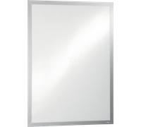 DURABLE - Cadre d'affichage DURAFRAME® POSTER 50 x 70 - Fixation adhésive pour documents 50 x 70 - Résistant aux UV - 1 pièce, Argent, 505423