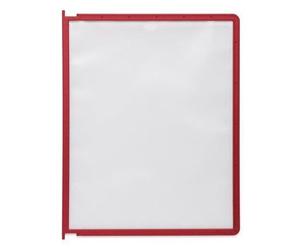 Durable 558203 Sherpa Vario Panel Pin Plaque Pochette Avec Picots Pour Document A4 Avec Cadre Profilé Rouge Lot De 5