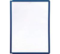Durable 560607 Sherpa Vario Panel Plaque Pochette Polypropylène pour Document A4 avec Cadre Profilé Bleu Lot de 5