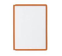 Durable 560609 Sherpa Vario Panel Plaque Pochette Polypropylène pour Document A4 avec Cadre Profilé Orange Lot de 5