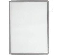 Durable 560610 Sherpa Vario Panel Plaque Pochette Polypropylène pour Document A4 avec Cadre Profilé Gris Lot de 5