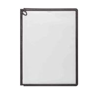 Durable 560637 Sherpa Vario Panel Plaque Pochette Polypropylène pour Document A4 avec Cadre Profilé Gris Graphite