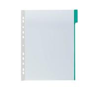 Durable 560705 Function Panel Plaque Pochette Pvc pour Document A4 avec Onglet Coloris Vert Lot de 5