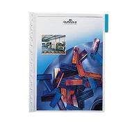 Durable 560706 Function Panel Plaque Pochette Pvc pour Document A4 avec Onglet Coloris Bleu Lot de 5