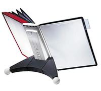 Durable 563200 PUPITRE DE TABLE SHERPA® TABLE 10 Pochettes pour Consultation et Présentation Documents A4 5 Rouge/5 Noir