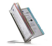 Durable 568800 Système de tableaux d'affichage Function Table gris, avec 20 tableaux d'affichage A4, couleurs assorties