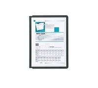 Durable 581201 Sherpa Vario Panel Plaque Pochette pour Document A5 avec Cadre Profilé Noir Lot de 5