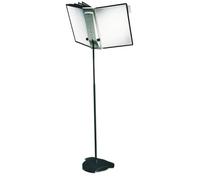Durable 581700 Support pour Tableaux d'Affichage Sherpa Display System Floor 10, avec 10 Tableaux d'Affichage Noirs A4