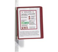 Durable 591403 Panneau transparent rouge (l x H x P) 325 x 360 x 260 mm DIN A4