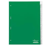 Durable 621905 Intercalaires Format A4 31 Touches Numériques - Onglets Soudés Et Insertions 1-31 - Page de Garde - Perforations Universelles - Pvc Rigide Coloris Vert