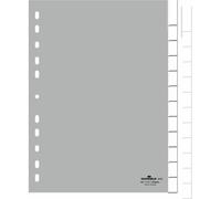 Durable 6410-10 Onglet Avec Index Vierge Polypropylène (Pp) Gris