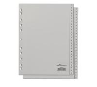 Durable 650410 Intercalaire De Classement Onglet Avec Index Numérique Polypropylène (Pp) Gris
