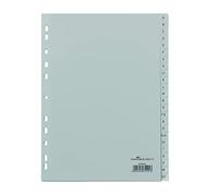 Durable Intercalaires 650810 – Jeu de 24, onglets imprimés A à Z – A4 Gris