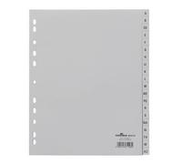 Durable 652010 Intercalaire De Classement Onglet Avec Index Alphabétique Gris