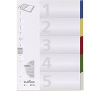 Durable 6730 Répertoire DIN A4 blanc polypropylène multicolore 5 onglets 673027