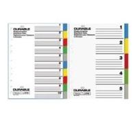 Durable Intercalaires en plastique 673027 A4 PP 5 onglets