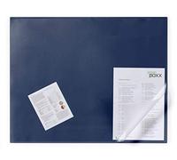 Durable Sous-main 720307 – PVC 65 x 52 cm avec rabat transparent – Bleu foncé
