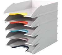 Durable 770427 VARICOLOR® MIX TRAY SET Bac à courrier DIN A4, DIN C4 gris 5 pc(s)
