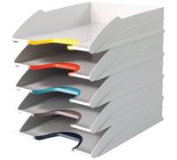 Durable 770427 VARICOLOR® MIX TRAY SET Bac à courrier DIN A4, DIN C4 gris 5 pc(s)
