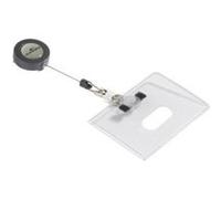 Durable 801619 boite de 10 porte-cartes de sécurité souple avec enrouleur 54 x 85 mm dbl801619 G