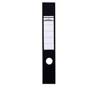 Durable 809001 Sachet de 10 Porte-Étiquettes Adhésifs pour Classeurs Ordofix 60 mm Noir