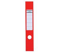 Durable 809003 Sachet de 10 Porte-Étiquettes Adhésifs pour Classeurs Ordofix 60 mm Rouge
