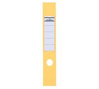 Durable 809004 Sachet de 10 Porte-Étiquettes Adhésifs pour Classeurs Ordofix 60 mm Jaune