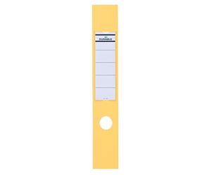 Durable 809004 Sachet de 10 Porte-Étiquettes Adhésifs pour Classeurs Ordofix 60 mm Jaune